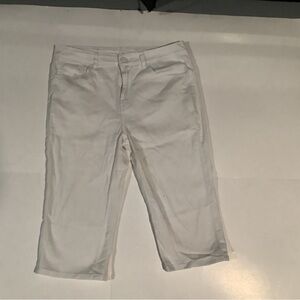 AQS White Cropped Ankle Jeans